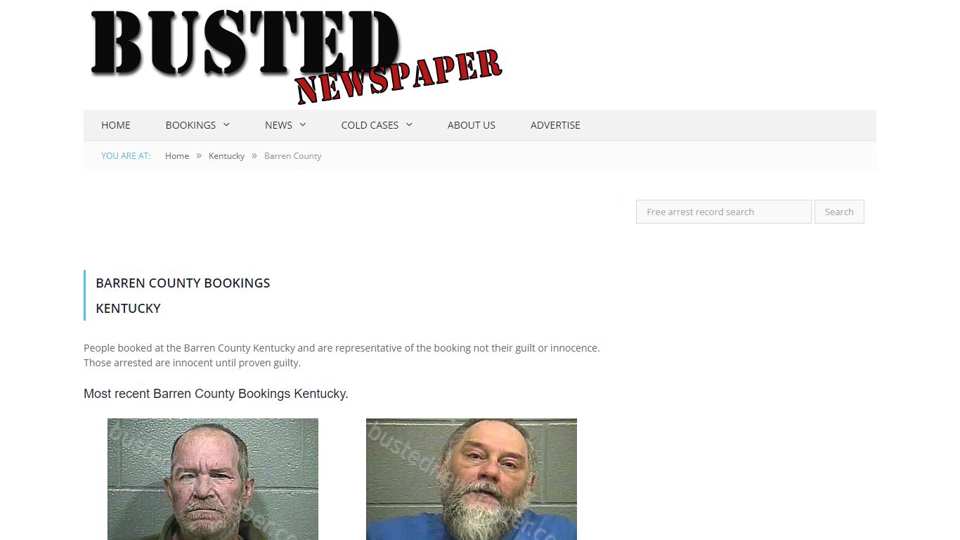 Barren County, KY Mugshots - BUSTEDNEWSPAPER.COM